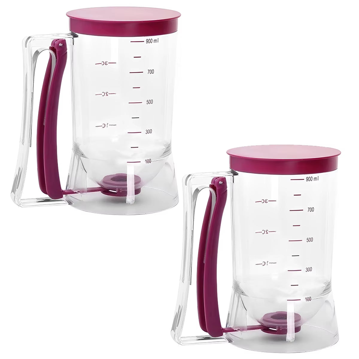 Batter Dispenser Hand-Held for Pancake, Cupcakes, and Waffle Batter