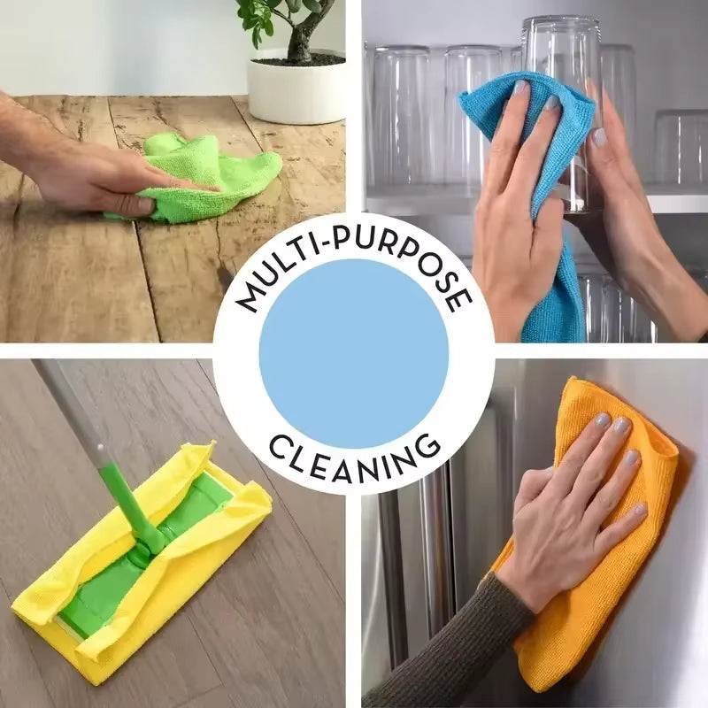 ✨ Everyday Mess, Meet Your Match Ultra-Absorbent Microfiber Cleaning Cloths (5–50 Pack)