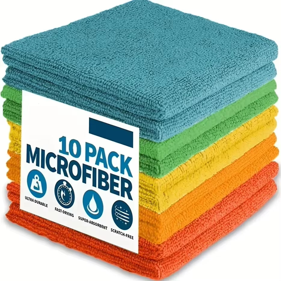 ✨ Everyday Mess, Meet Your Match Ultra-Absorbent Microfiber Cleaning Cloths (5–50 Pack)