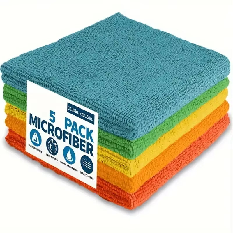 ✨ Everyday Mess, Meet Your Match Ultra-Absorbent Microfiber Cleaning Cloths (5–50 Pack)