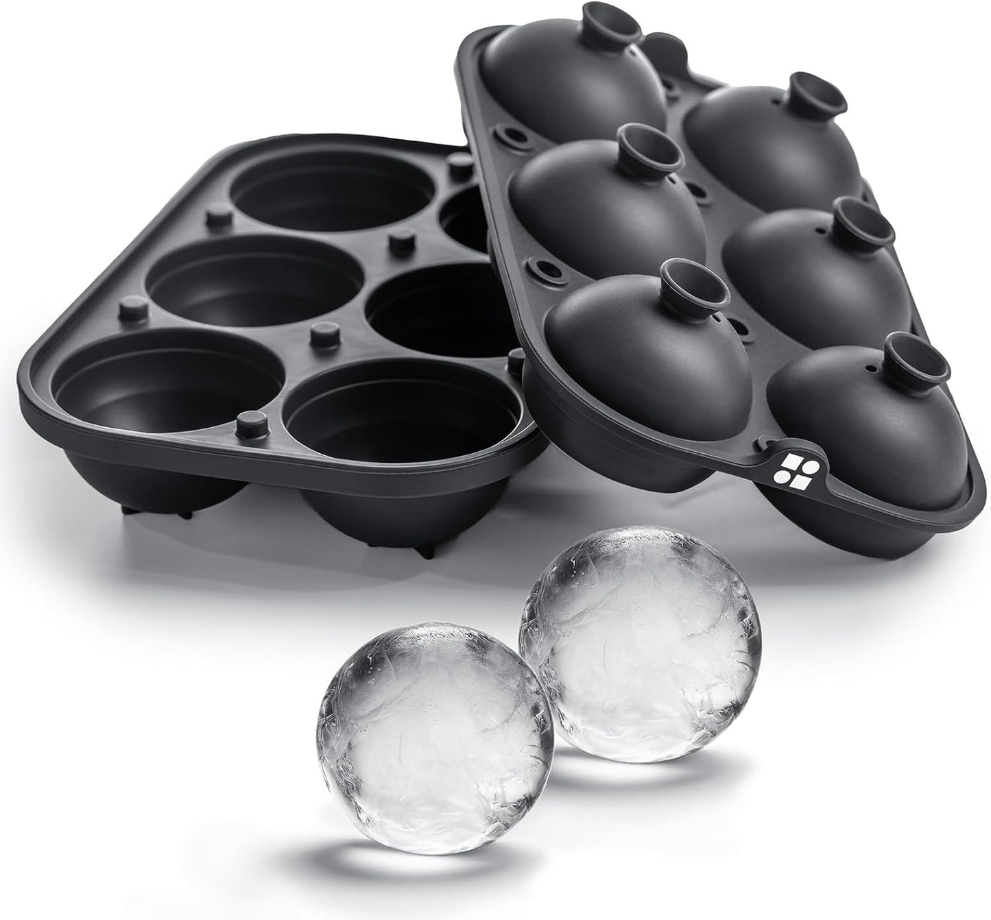 Upgrade Your Pour: Large 2-Inch Ice Sphere & Cube Molds for Perfect Drinks